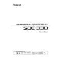 ROLAND SDE-330 Instrukcja Obsługi