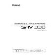 ROLAND SRV-330 Instrukcja Obsługi