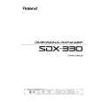 ROLAND SDX-330 Instrukcja Obsługi