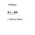 ROLAND RA-800 Instrukcja Obsługi