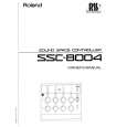 ROLAND SSC-8004 Instrukcja Obsługi