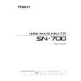 ROLAND SN-700 Instrukcja Obsługi