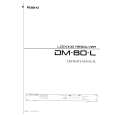 ROLAND DM-80L Instrukcja Obsługi