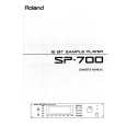 ROLAND SP-700 Instrukcja Obsługi