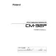 ROLAND CM-32P Instrukcja Obsługi